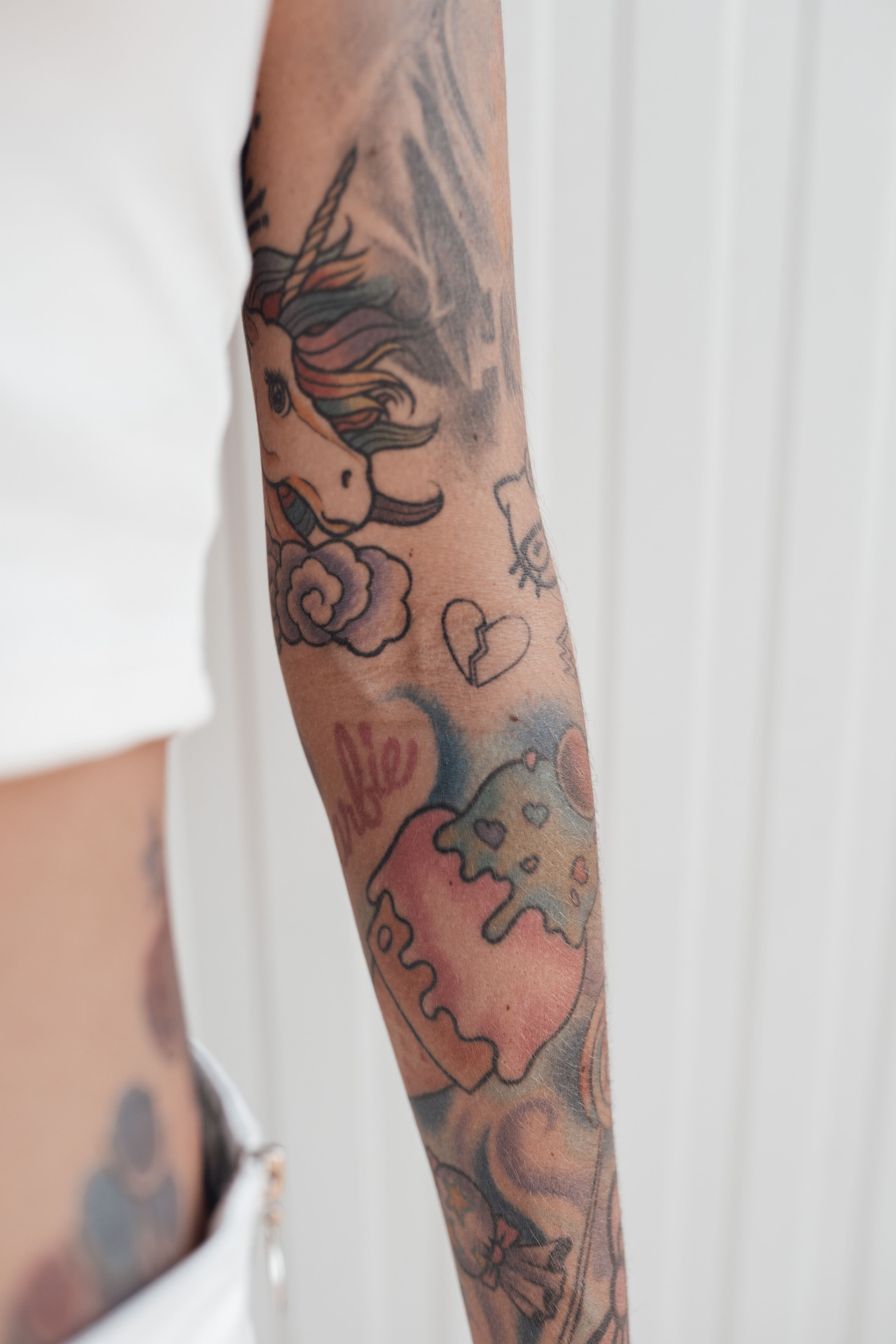 A tattoo close-up ready for a healing check